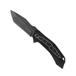 Kershaw Flatbed Black GFN Spring Assisted Knife, BlackWash Tanto Blade