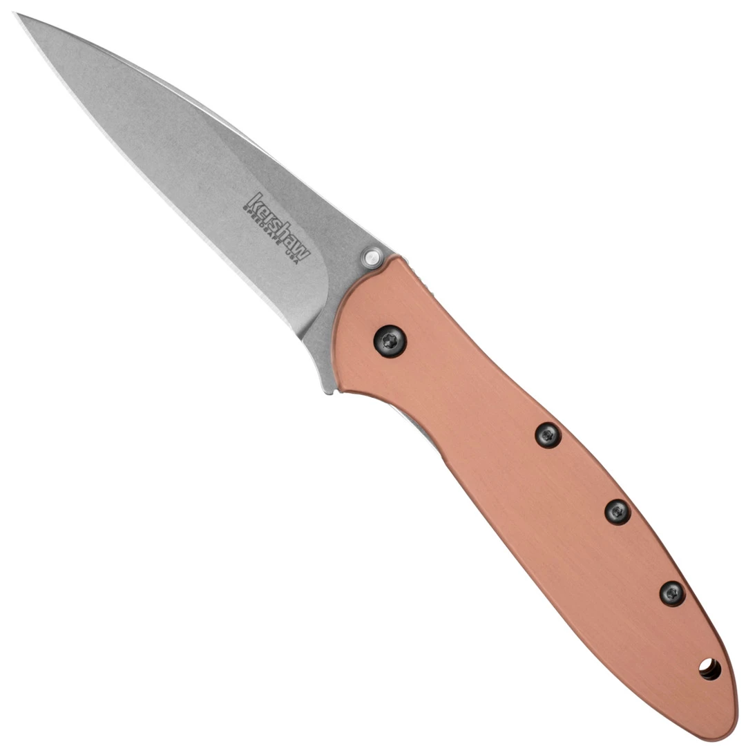 Kershaw Leek Copper Spring Assist Knife, CPM-154 Blade 3 Kershaw Leek Copper Spring Assist Knife, CPM-154 Blade