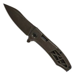 Kershaw BrownWash Boilermaker Spring Assist Knife, BrownWash Blade