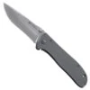 CRKT 6450S Grey Drifter Stainless Folder Knife, Satin Blade -Knife Promotional Store 6450S Drifter Stainless Open Front Hi res 53721.1540308653