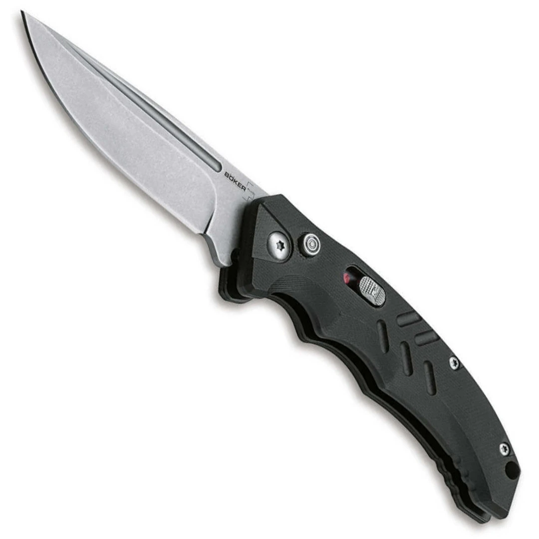 Boker Plus Intention II Auto Knife, Stonewash D2 Blade 3 Boker Plus Intention II Auto Knife, Stonewash D2 Blade