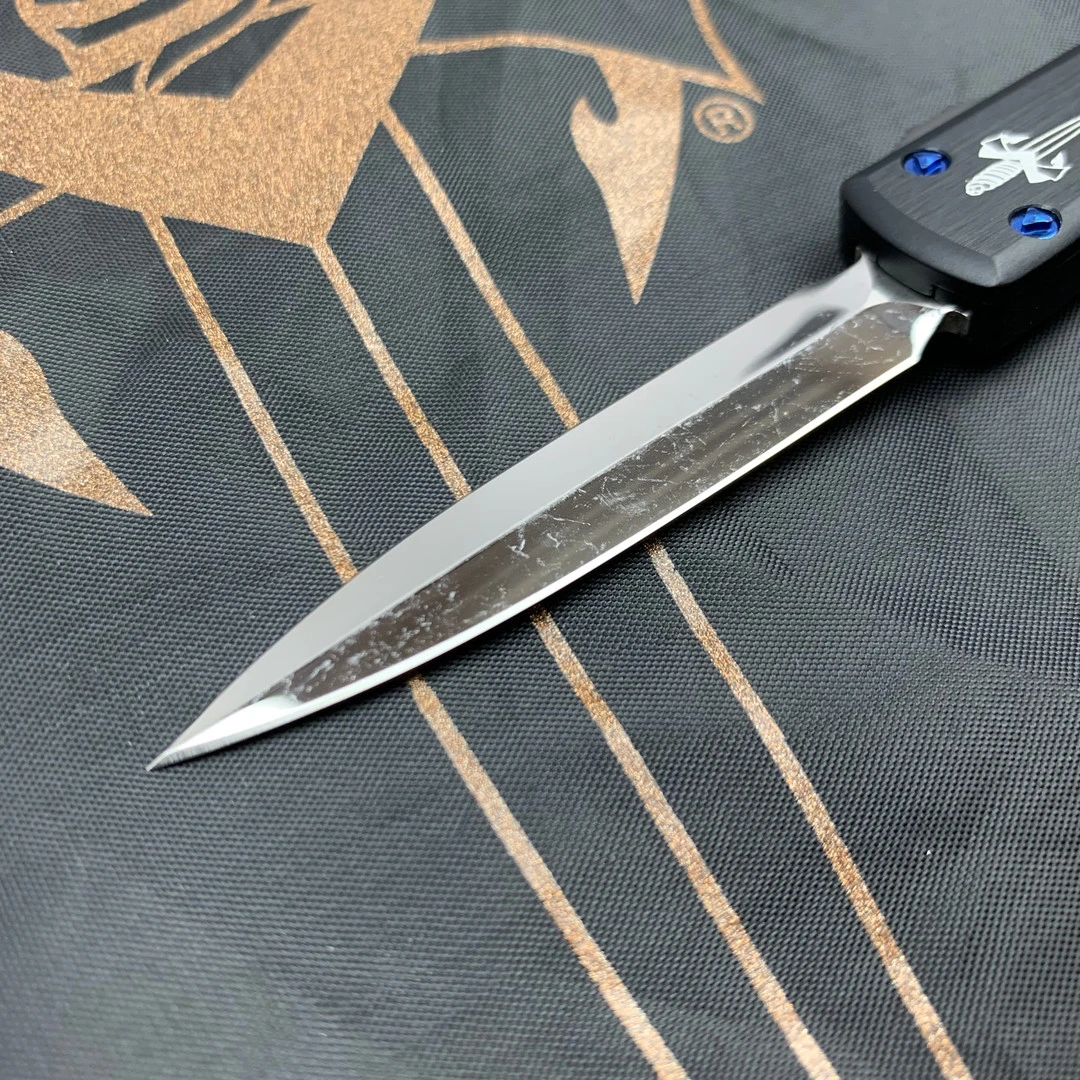 Marfione Custom UTX-70 Dagger OTF Auto Knife, Cracked Ice Blade 5 Marfione Custom UTX-70 Dagger OTF Auto Knife, Cracked Ice Blade - Image 3