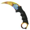 The Archimedes Claw Karambit, Yellow, Blue Mix Blade -Knife Promotional Store IMG 7122 2 59939.1653925885