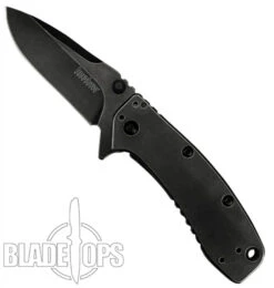 Kershaw BlackWash Cryo II Spring Assist Knife, Standard Blade -Knife Promotional Store KS1556BW 4 97405.1533222000