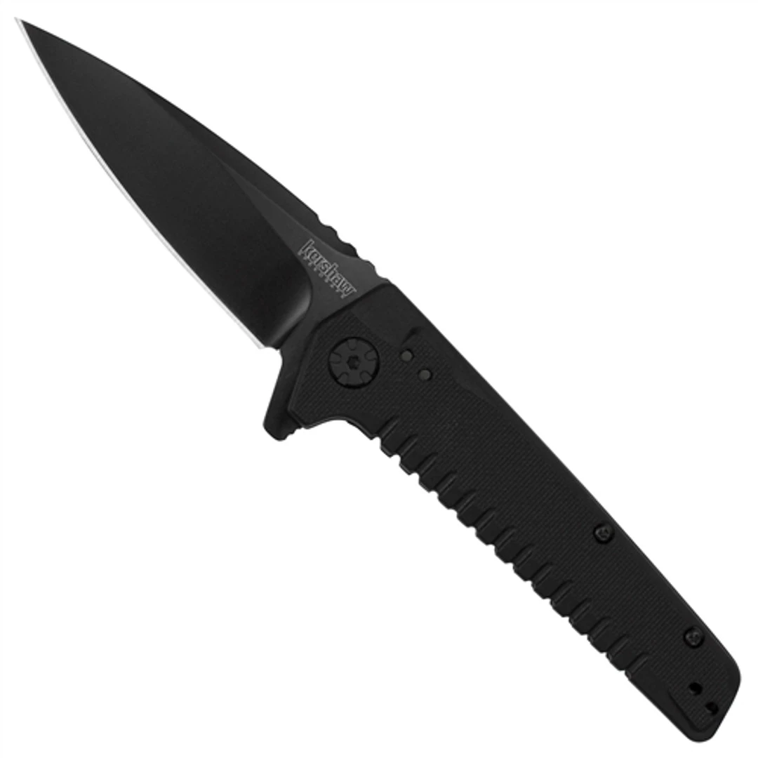 Kershaw Fatback Flipper Assist Knife, Liner Lock, Black Plain Blade 3 Kershaw Fatback Flipper Assist Knife, Liner Lock, Black Plain Blade