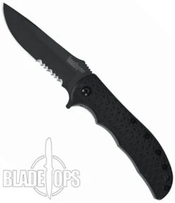 Kershaw Volt II 3650CKTST Spring Assisted Knife, Black Drop Point Combo Blade -Knife Promotional Store KS3650CKTST 4 06765.1533222217
