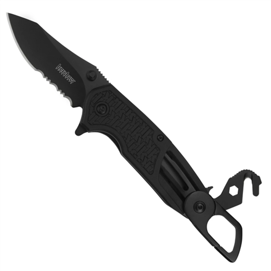 Kershaw Funxion Lightweight EMT Assist Knife, Combo Blade 3 Kershaw Funxion Lightweight EMT Assist Knife, Combo Blade