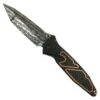 Marfione Custom Copper Trim Carbon Fiber Socom Elite TE Folder, Wasphead Damascus