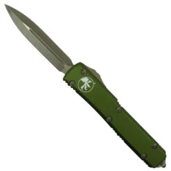Microtech OD Green Ultratech OTF Auto Knife, Bronzed Dagger Blade