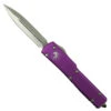 Microtech Violet UTX-70 OTF Auto Knife, Stonewash Dagger Blade -Knife Promotional Store MT147 10VI 1 64243.1649794260