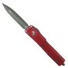 Microtech Distressed Red UTX-70 OTF Auto Knife, Apocalyptic Blade -Knife Promotional Store MT147 DRD 1 94257.1672771063