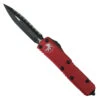 Microtech Red UTX-85 OTF Auto Knife, Full Serrated Black Dagger Blade -Knife Promotional Store MT232 3RD 1 66605.1663606199