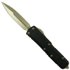 Microtech Signature Series UTX-85 OTF II Auto Knife, Bronze Dagger Blade