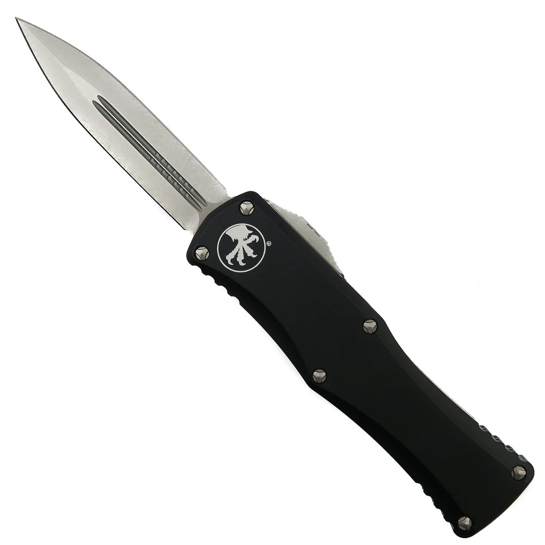 Microtech Hera OTF Knife, Stonewash Dagger Blade 3 Microtech Hera OTF Knife, Stonewash Dagger Blade
