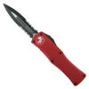 Microtech Red Hera OTF Knife, DLC Black Part Serrated Dagger Blade -Knife Promotional Store MT702 2RD 1 10184.1676128655