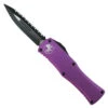 Microtech Violet Hera OTF Knife, Black Serrated Dagger Blade -Knife Promotional Store MT702 3VI 2 46034.1661525346