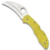 Spyderco C106PYL2 Yellow Tasman Salt 2 Hawkbill Folder Knife, H-1 Satin Blade -Knife Promotional Store SPYC106PYL2 2 87262.1533221899