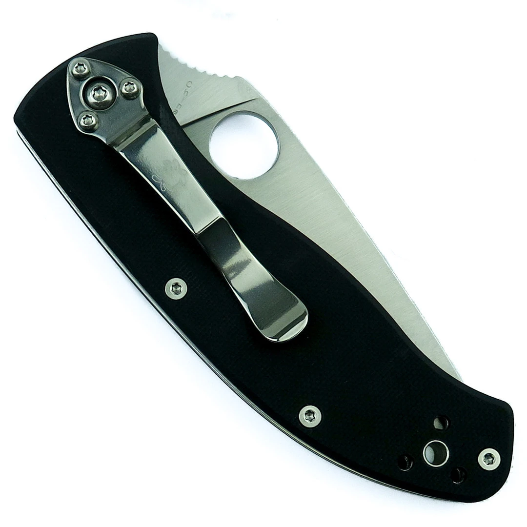 Spyderco C122GPS Tenacious Folder Knife, Satin Combo Blade 4 Spyderco C122GPS Tenacious Folder Knife, Satin Combo Blade - Image 2