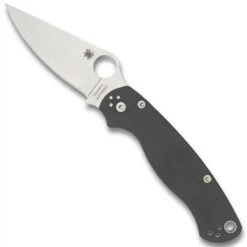 Spyderco C81GPDGY2 Dark Grey Paramilitary 2 Folder Knife, Maxamet Satin Blade