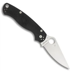 Spyderco C81GPLE2 Left Handed Paramilitary 2 Folder Knife, CPM-S30V Satin Blade