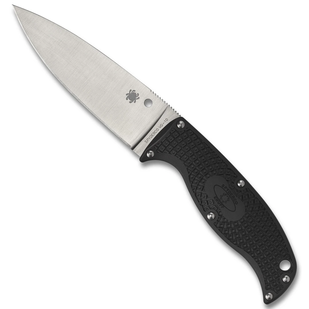 Spyderco Enuff 2 Fixed Blade Knife, VG 10 Leaf Point Blade 3 Spyderco Enuff 2 Fixed Blade Knife, VG 10 Leaf Point Blade