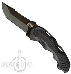 Smith & Wesson Grey MAGIC SWMP6 Spring Assist Knife, Black Plain Blade -Knife Promotional Store SWMP6 4 26245.1533221905