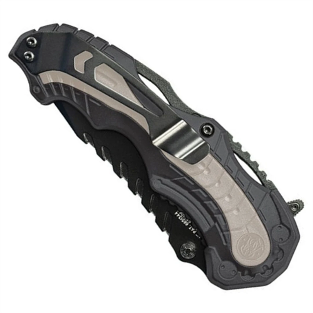 Smith & Wesson Black MAGIC SWMP6BS Spring Assist Knife, Black Part Serrated Blade 4 Smith & Wesson Black MAGIC SWMP6BS Spring Assist Knife, Black Part Serrated Blade - Image 2