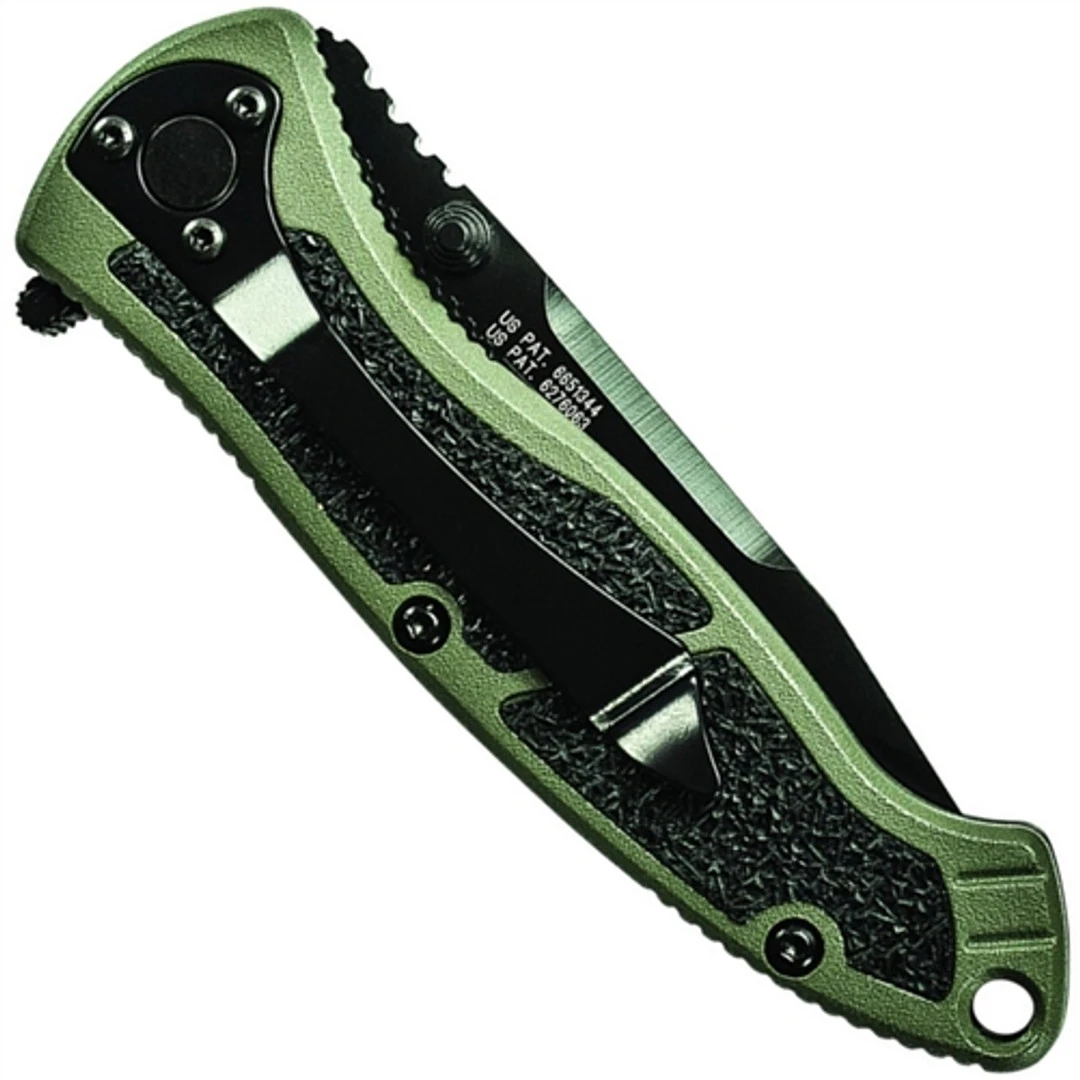 Smith & Wesson Special Ops Medium Assisted Knife, Tanto Plain Blade, Green Handle 4 Smith & Wesson Special Ops Medium Assisted Knife, Tanto Plain Blade, Green Handle - Image 2