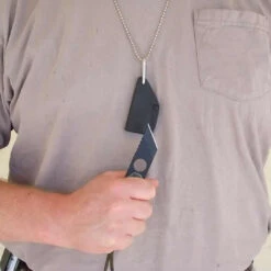 TOPS Knives Micarta ALRT XL 03 Large Neck Knife, Tanto Black Blade -Knife Promotional Store TPSalrtxl03 1alrtxl 03 03 76365.1633449989