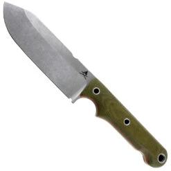 White River Knives Firecraft FC5 Fixed Blade Knife, S35VN Stonewash Blade