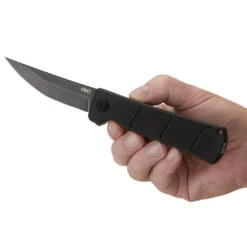 CRKT Inazuma No Ken Assisted Deadbolt Flipper Knife, Black Stonewash D2 Blade -Knife Promotional Store cr2908a 81986.1641655481