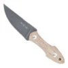 GiantMouse ACE GMF3 Natural Canvas Micarta PVD Fixed Knife -Knife Promotional Store gmf3nat 80625.1623946146