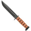 Ka-Bar 1317 Dog's Head Utility Knife, Leather Sheath, 1095 Carbon Black Blade -Knife Promotional Store kA1317 74252.1593106014