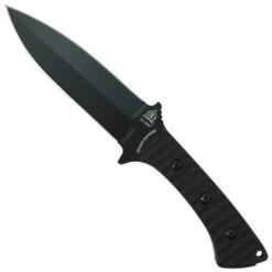 TOPS Knives TOPS Szabo Express Fixed Blade Knife, Double Edge Black Blade